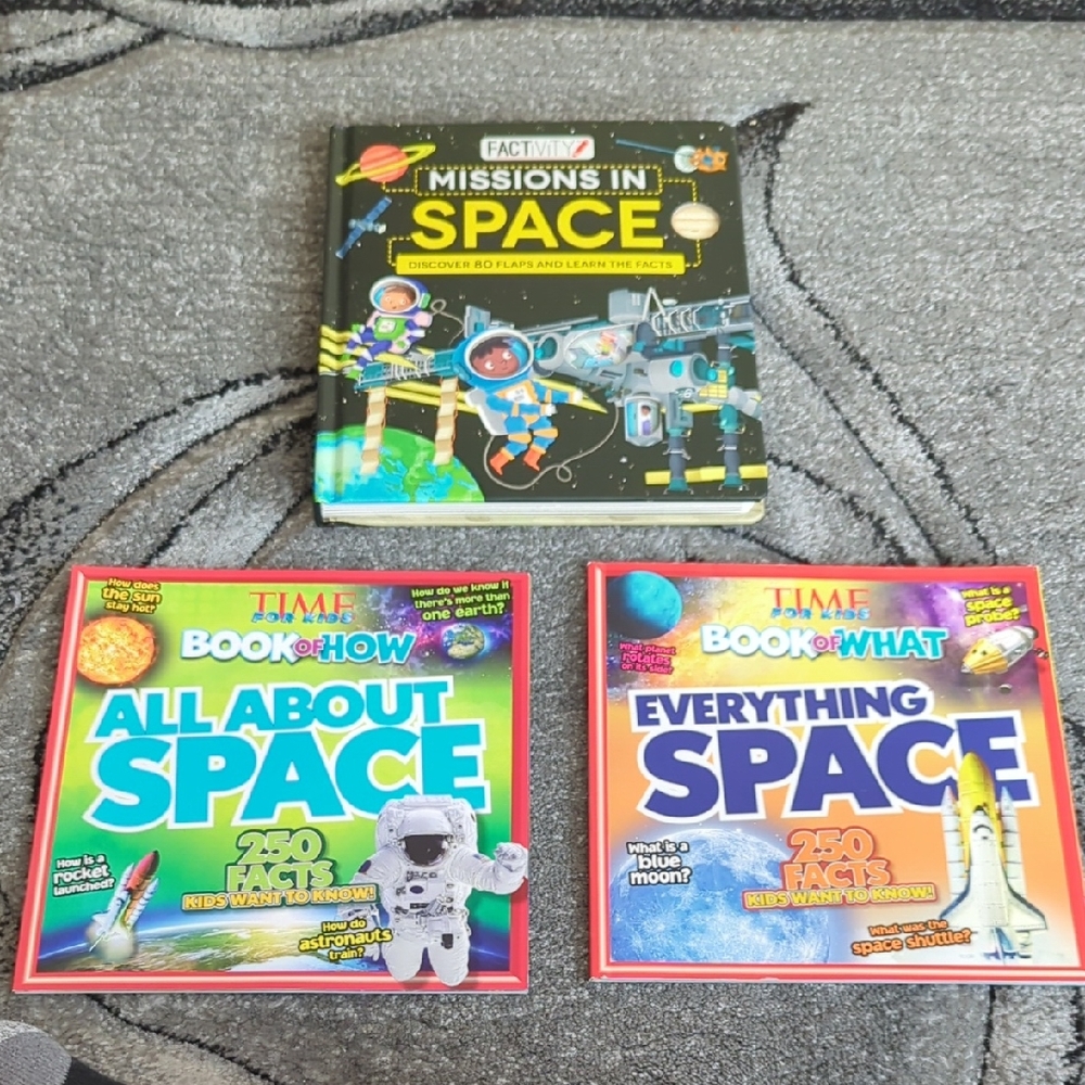 Space Kids Books. One Is Lift The Flaps